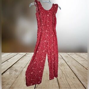 btween Pink Floral Jumpsuit
